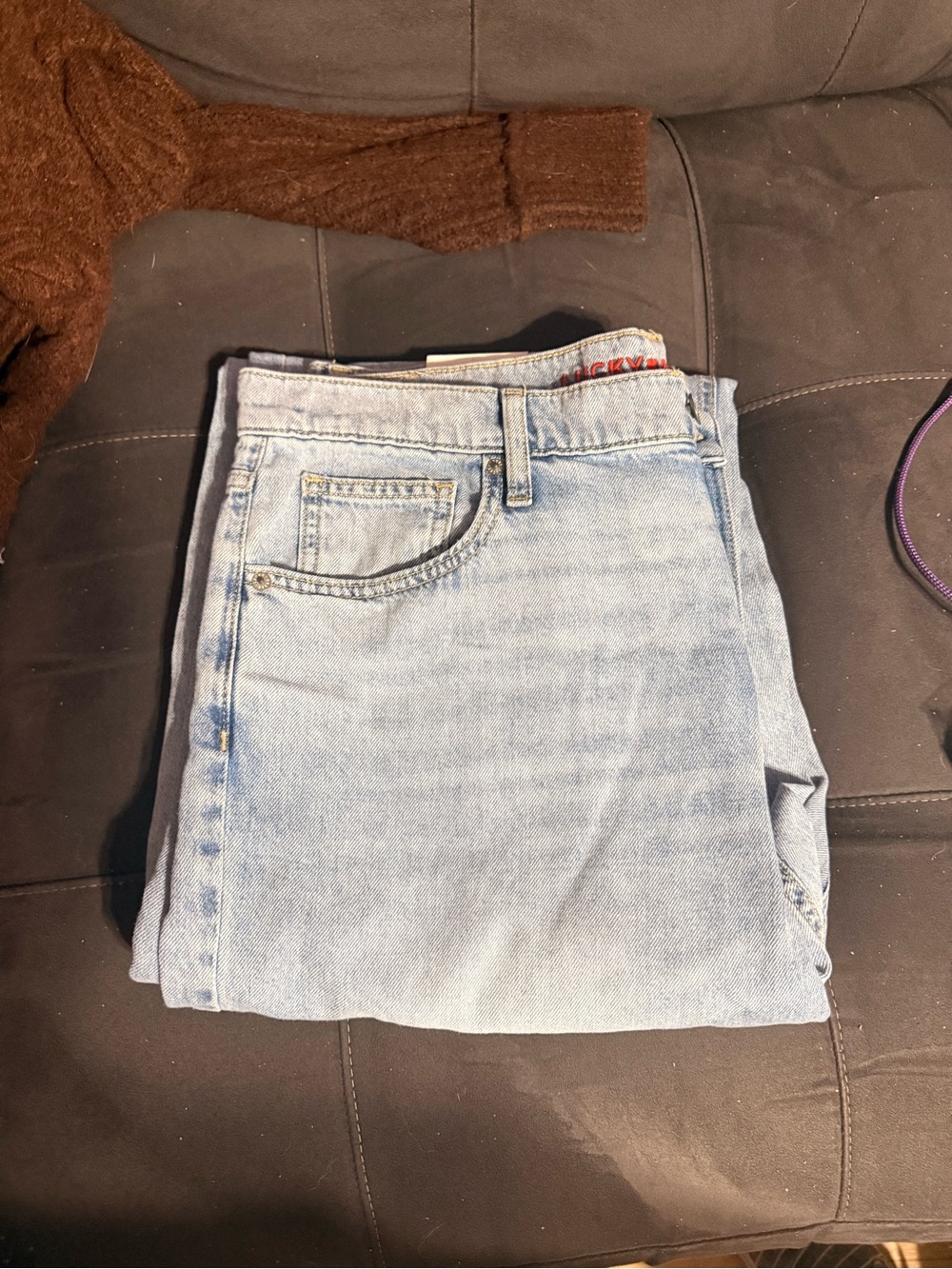 Lucky Brand Light Blue Wide-Leg Jeans